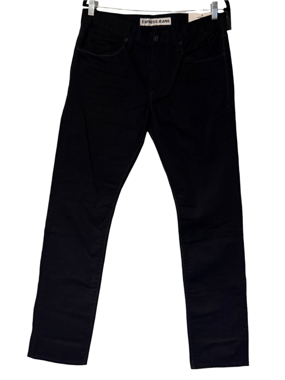 Express Jeans Rocco Slim Fit Skinny Leg Black Jeans Men’s 32x34 NWT Stretch